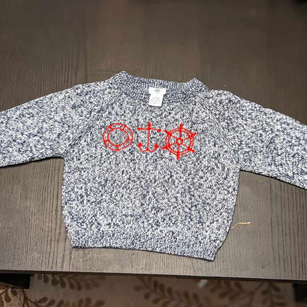 Boy size 12-18 months L nautical sweater
